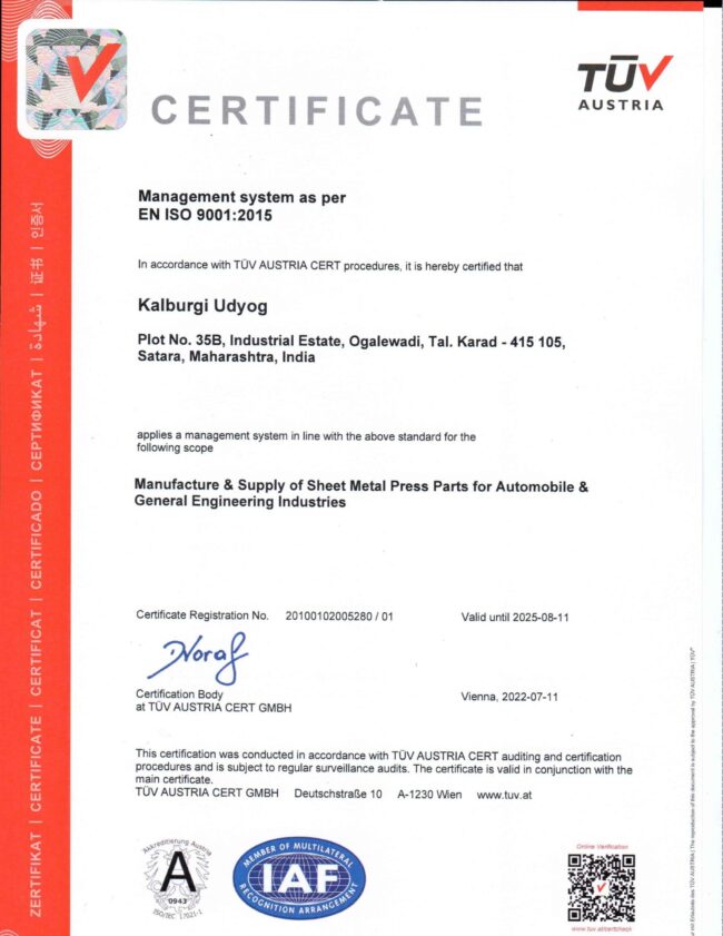 KALBURGI-UDYOG-ISO-CERTIFICATE
